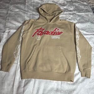 Men's Jordan Craig Beige Red Graphic Hoodie M